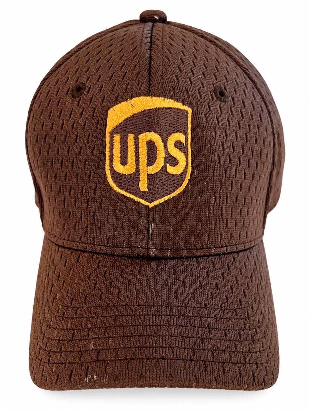 UPS Employee Uniform Hat Brown Mesh Cap S/M Halloween Costume